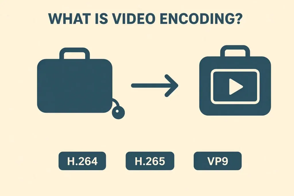 Video encoding concept illustration