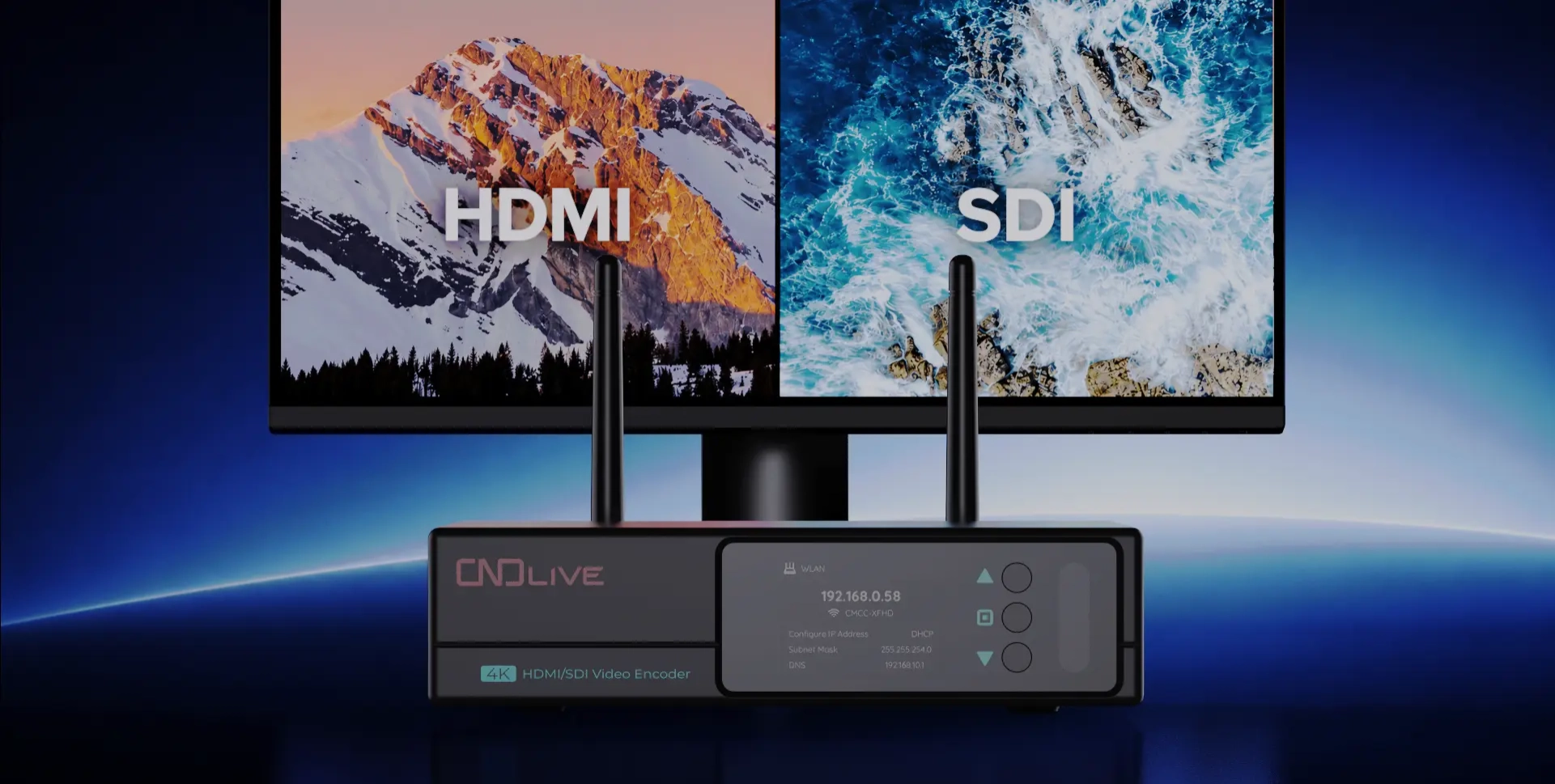 C6 source composition illustration with side-by-side and picture-in-picture displays