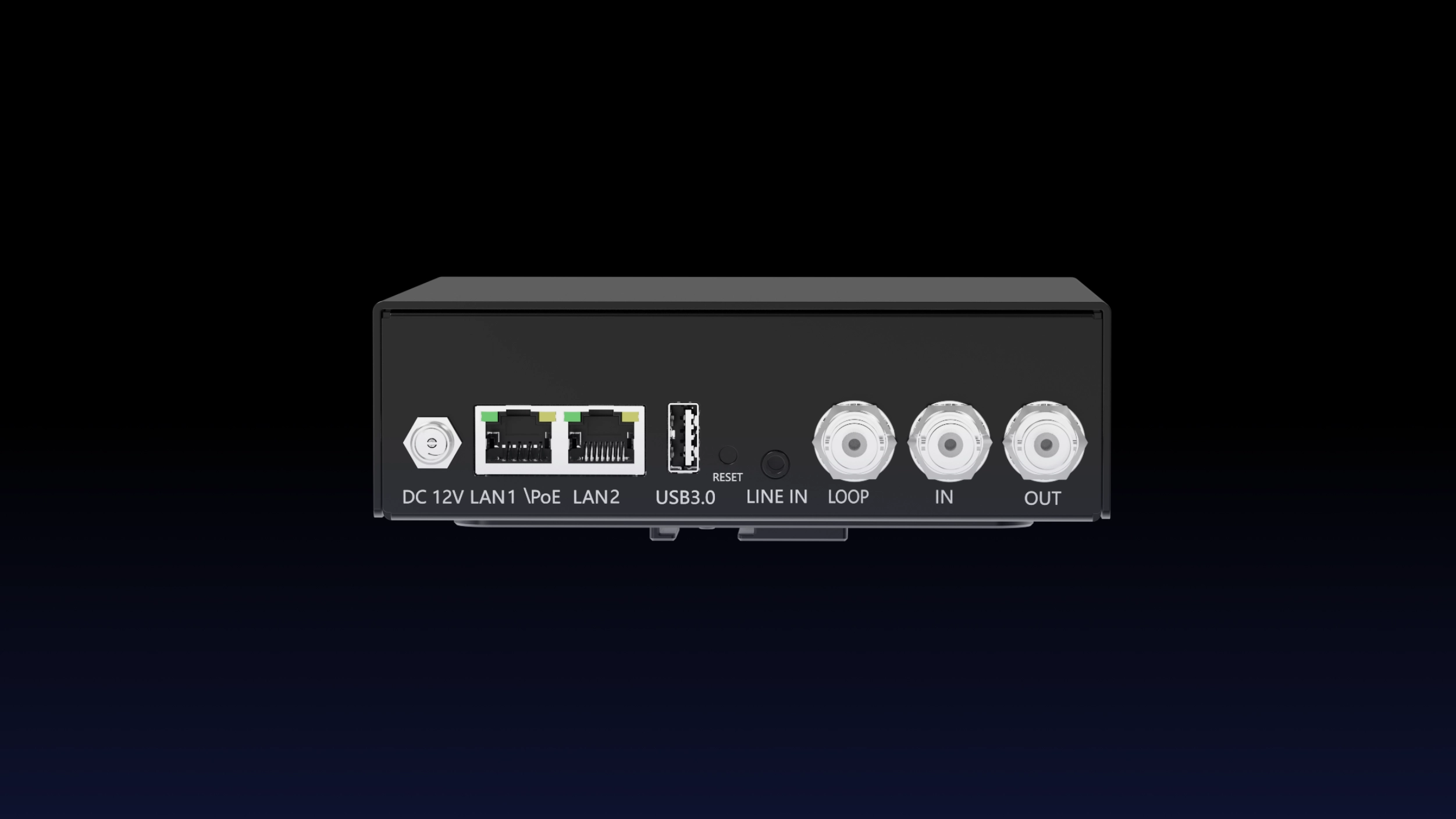 CNDLive A2 rear 3G-SDI, LAN, USB and audio interfaces