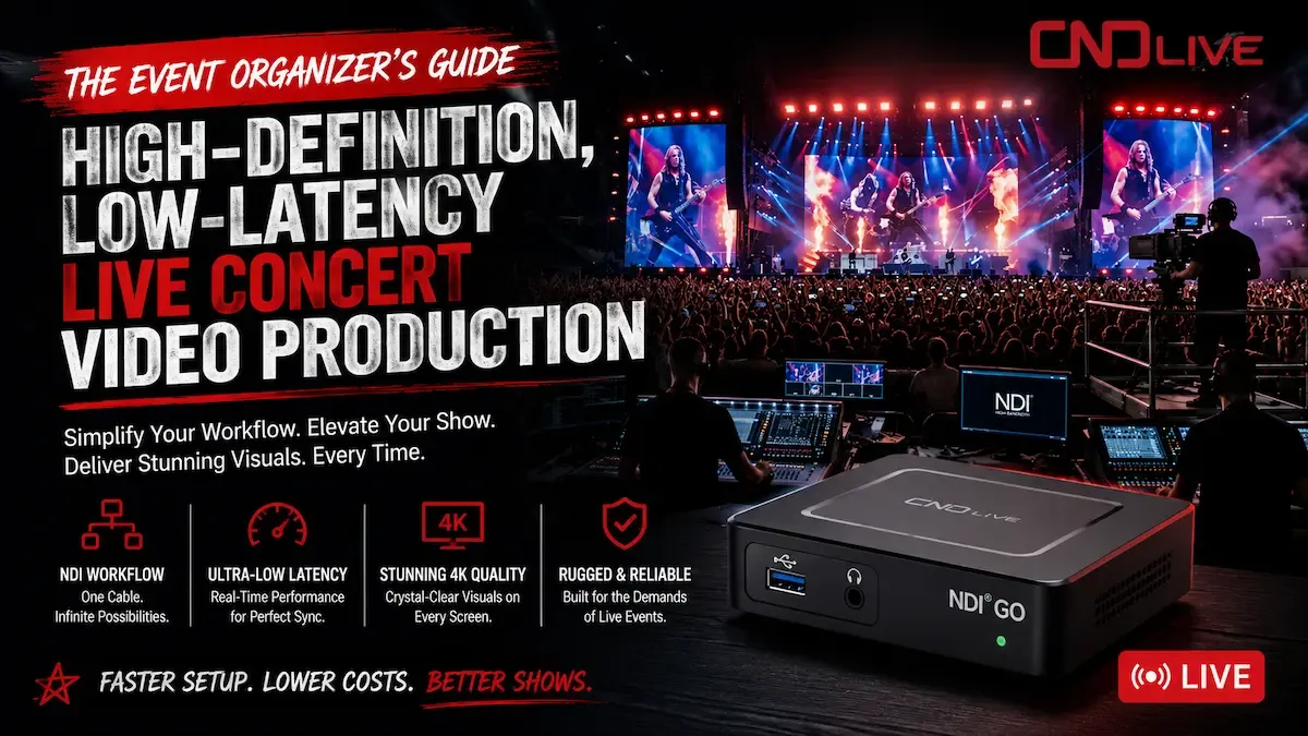 The Event Organizer’s Guide to High-Definition, Low-Latency Live Concert Video Production