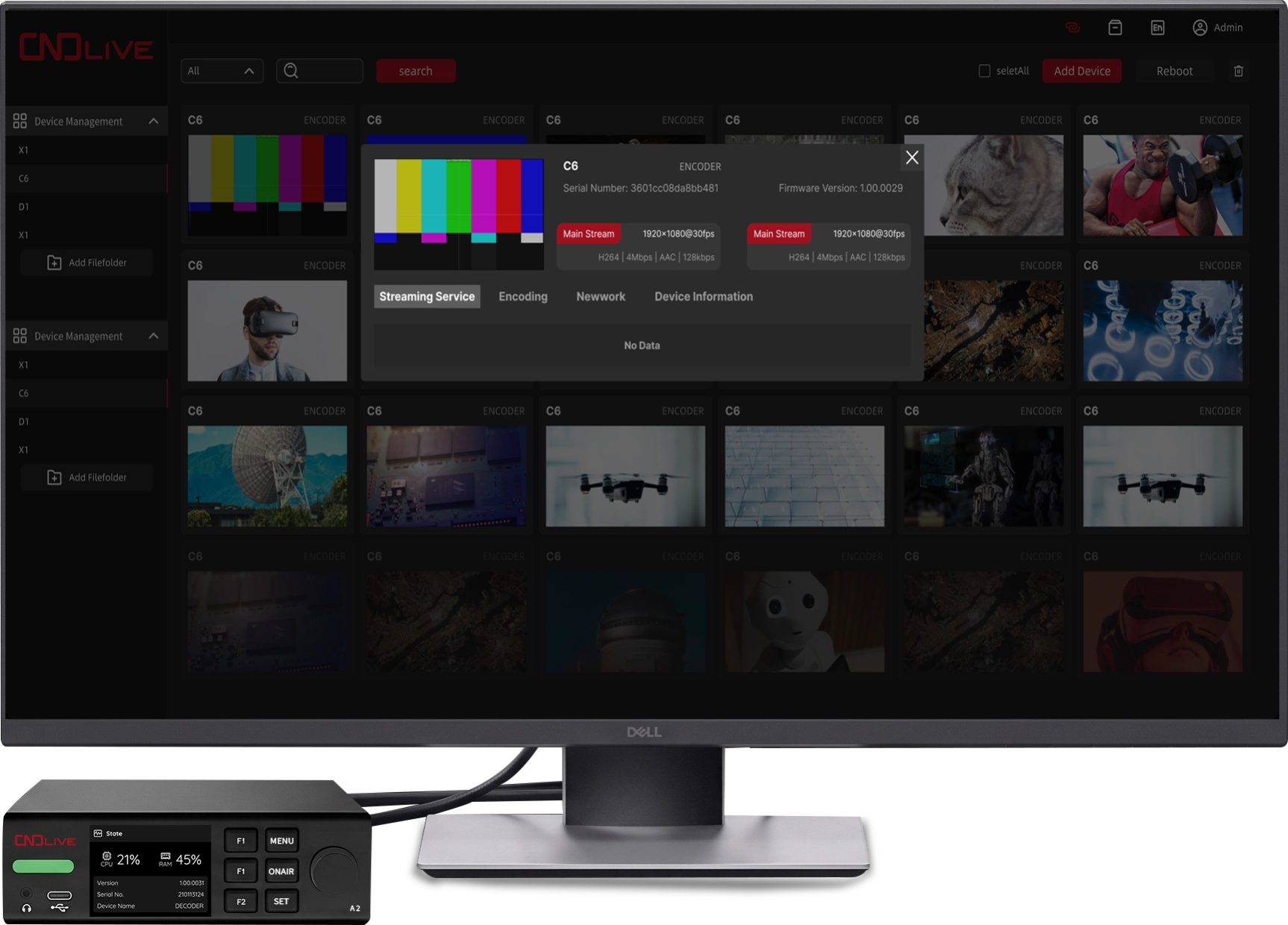 A2 managed centrally from CNDLive Manager