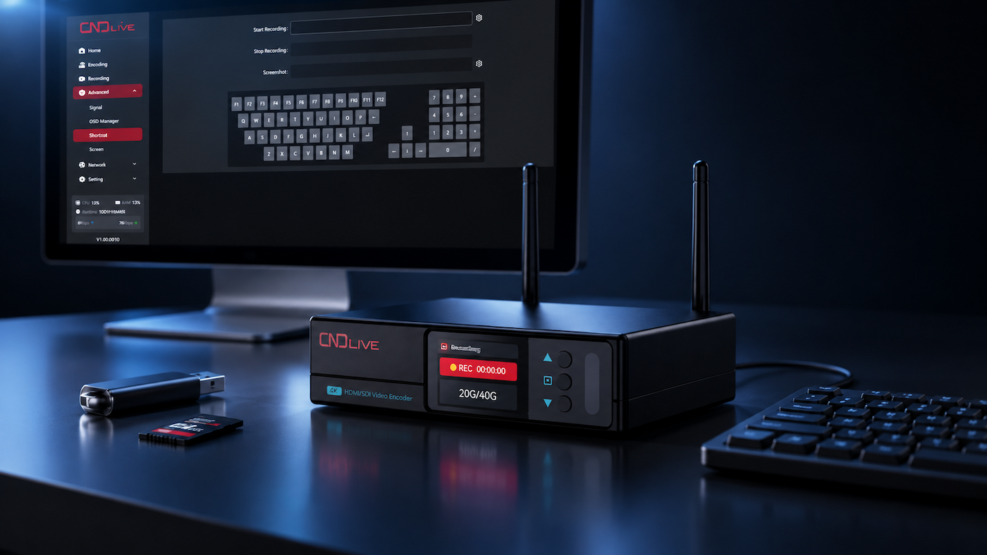 C6 local recording workflow with removable storage
