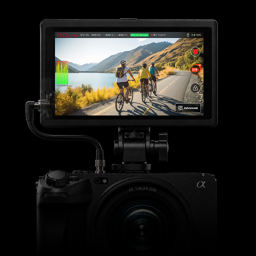 X1 preview display showing a live outdoor camera feed